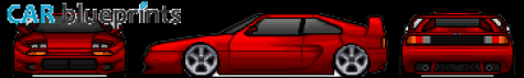 Venturi 400GT Coupe blueprint