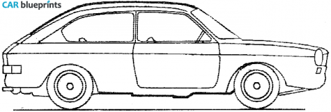 1968 Volkswagen 411 2-door Coupe blueprint