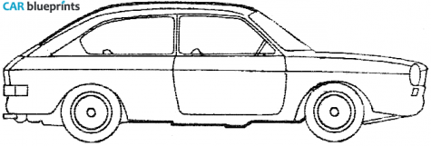 1968 Volkswagen 411 2-door Coupe blueprint