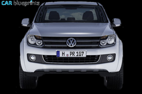 2009 Volkswagen Amarok Pick-up blueprint