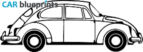 1973 Volkswagen Beetle 1303 Coupe blueprint