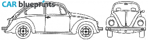 1997 Volkswagen Beetle Mexico Coupe blueprint