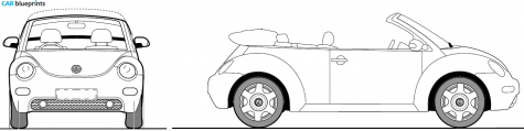 2005 Volkswagen New Beetle Cabriolet blueprint