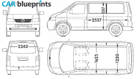 2005 Volkswagen Caravelle Van blueprint