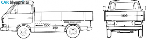 2000 Volkswagen Caravelle Pick-up blueprint