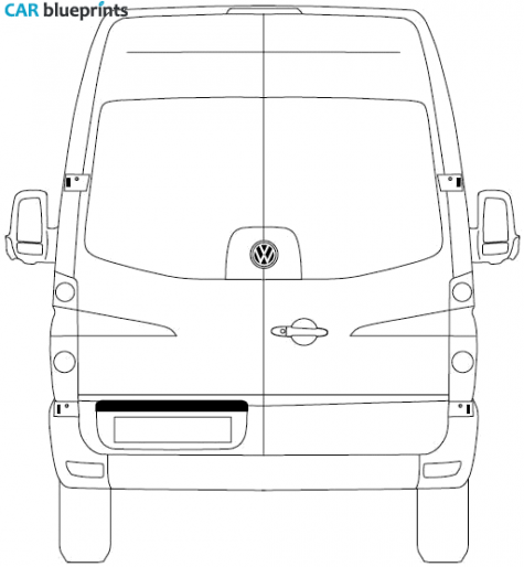 2008 Volkswagen Crafter Van blueprint