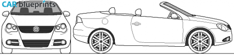 2010 Volkswagen Eos Cabriolet blueprint