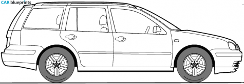 2000 Volkswagen Golf IV (Mk4/A4/1J) Variant Wagon blueprint