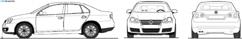 2007 Volkswagen Jetta V (1K) Sedan blueprint