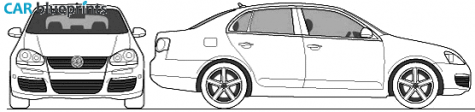 2010 Volkswagen Jetta Sedan blueprint