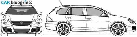 2010 Volkswagen Jetta Variant Wagon blueprint