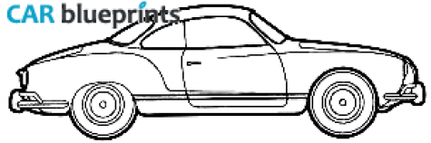 1961 Volkswagen Karmann Ghia Coupe blueprint