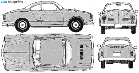 1966 Volkswagen Karmann Ghia Sedan blueprint