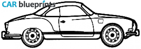 1970 Volkswagen Karmann Ghia Coupe blueprint