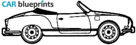 1970 Volkswagen Karmann Ghia Cabriolet blueprint