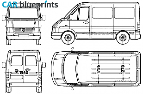 2006 Volkswagen It Van blueprint