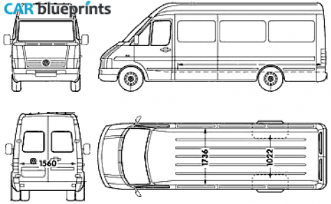 2006 Volkswagen It LWB Van blueprint