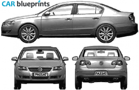 2006 Volkswagen Passat Sedan blueprint