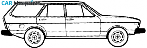 1977 Volkswagen Passat I (Mk1/B1) Variant Wagon blueprint