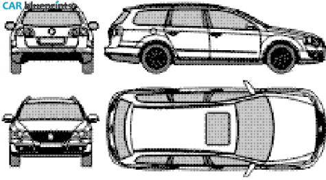 2006 Volkswagen Passat VI (Mk6/B6) Variant Wagon blueprint