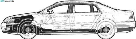 2006 Volkswagen Phaeton V8 Sedan blueprint