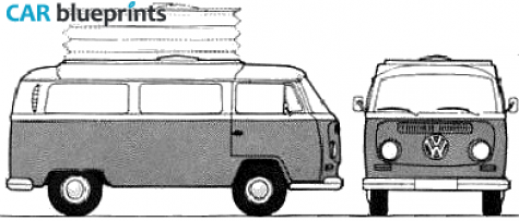 1971 Volkswagen T2A Devon Conversions Van blueprint