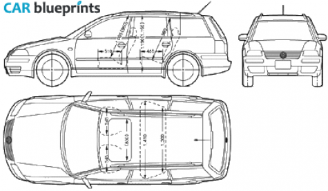 2005 Volkswagen Passat MK IV Wagon blueprint