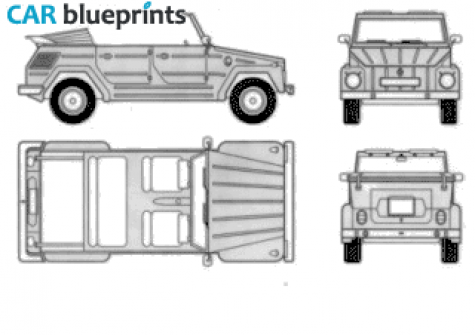 1969 Volkswagen Thing Cabriolet blueprint