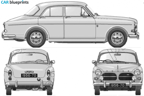 1965 Volvo 121 Amazon Sedan blueprint