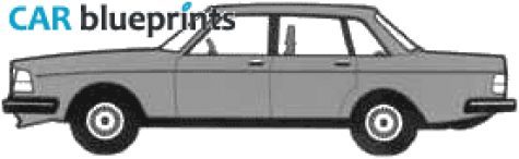 1985 Volvo 240 Sedan blueprint