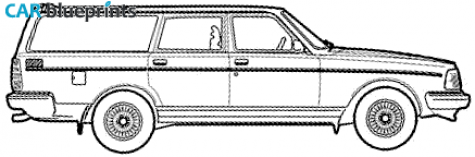 1982 Volvo 245 Wagon blueprint