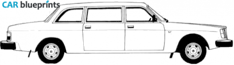 1978 Volvo 264 Limousine blueprint