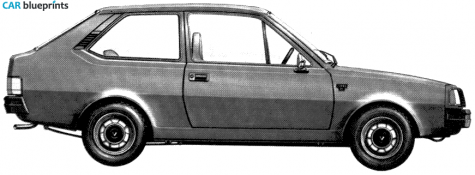 1976 Volvo 343 Hatchback blueprint