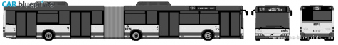 2003 Volvo 7000A Bus blueprint