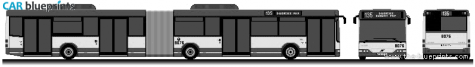 2003 Volvo 7000A Bus blueprint