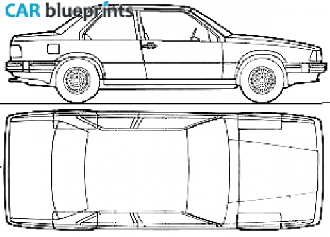 1988 Volvo 780 Sedan blueprint