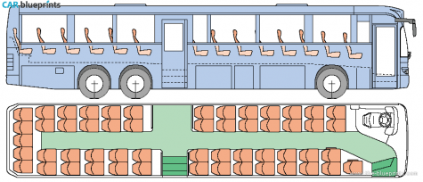 Volvo 8500 Bus blueprint