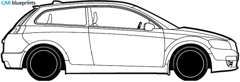 2007 Volvo C30 Hatchback blueprint