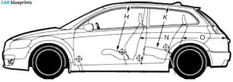 2007 Volvo C30 Hatchback blueprint