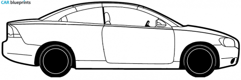 2007 Volvo C70 Coupe blueprint