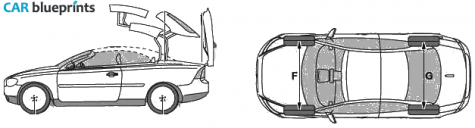 2008 Volvo C70 Coupe blueprint