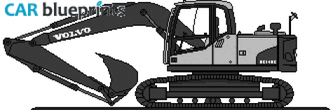 Volvo Excavator Tractor blueprint