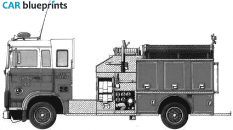 1979 Volvo F7 Intercooler Fire Truck blueprint