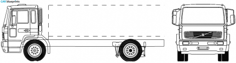 Volvo FL6 Truck blueprint