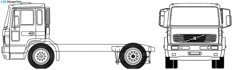 Volvo FL6 Truck blueprint