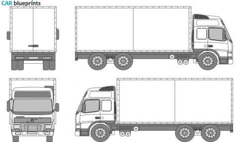 Volvo FM7 Truck blueprint