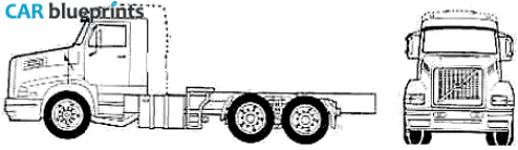 1998 Volvo NL10 Intercooler BGT26 Truck blueprint