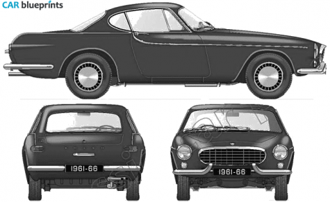 1961 Volvo P1800 Coupe blueprint