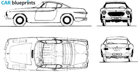 1961 Volvo P1800 Coupe blueprint