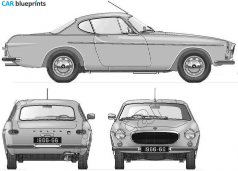 1967 Volvo P1800S Coupe blueprint